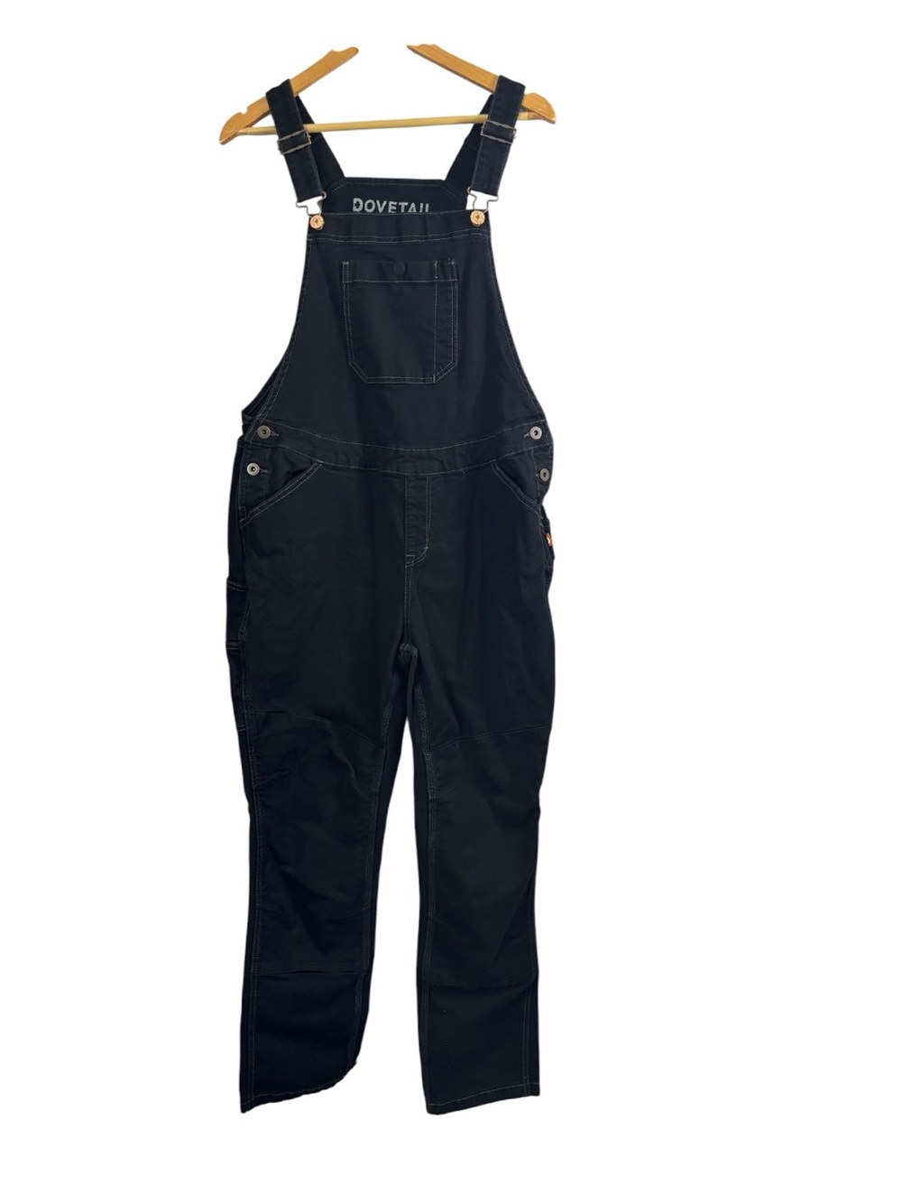 Dovetail Workwear Utility Black Overall Bibs Women’s Size 14 Inseam 30